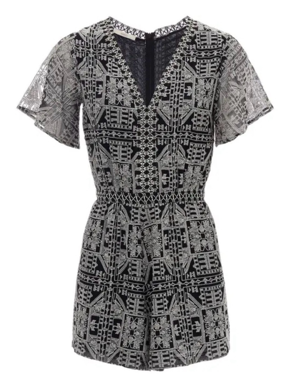 Sessun Combishort Kala Romper in Black White Size 34 (US XS)